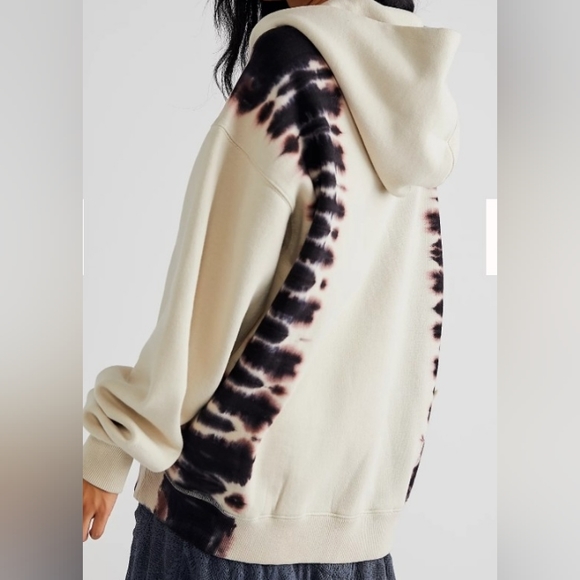 Free People Washed It's A Vibe Hoodie X-SMALL Sweatshirt Tie Dye - Picture 10 of 10